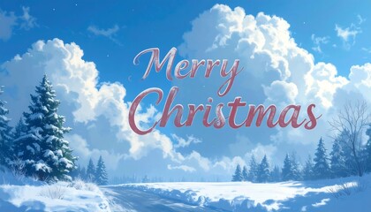 Winter wonderland Christmas greeting