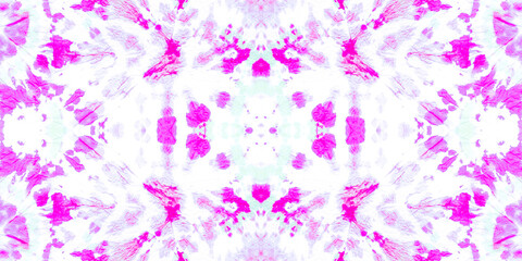 Obraz premium Purple Batik. Pale Shibori Prints. Pink Bleached