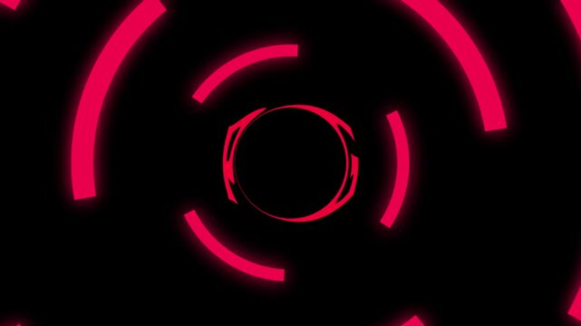 PG text Animation In Circle Moving Background Set abstract background. Moving figures.