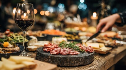 Fototapeta premium A housewarming party reflects gratitude and excitement, inviting friends and neighbors to share in the milestone of settling into a new home. 