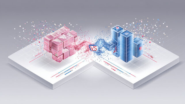 Geopolitical and economic confrontation visualized. - Powered by Adobe