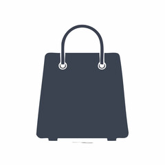 Shopping Tote Bag Icon Illustration: Stylish Retail Carrier with Handles, Shopping bag, vector graphics