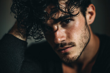 Fototapeta premium handsome guy looking for