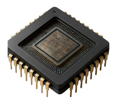 Microchip with an exposed silicon die
