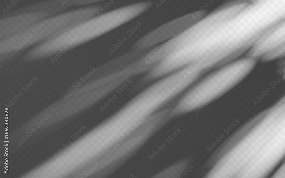 Wall mural abstract shadow overlay on a transparent background. dappled light texture on wall.