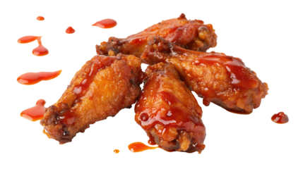 Delicious crispy chicken wings with spicy sauce for your ultimate snacking experience and enjoyment