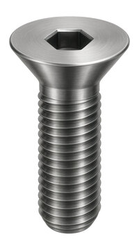 Hex socket flat head screw with countersunk design