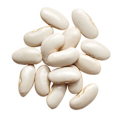 Pile of white beans Creamy nutritious legumes are staple pantry items used in many cuisines Excellent vegetarian protein source