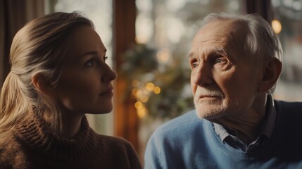 An older man and young woman. Female therapist is female gentleman who is male therapist with video of her. Helium resolution field of a shallow camera with a red field of helium. A mature lifestyle.