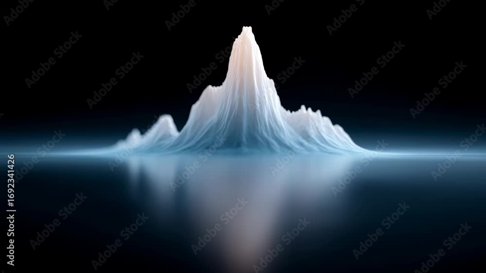 Poster global economicpolicy analysis through futuristic data visualization. serene mountain landscape grap