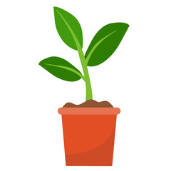 Illustration of Sprout in a Pot