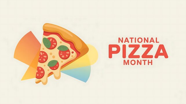 Celebrate national pizza month with a delicious slice of pepperoni and tomato pizza