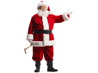 santa claus with a bag of gifts