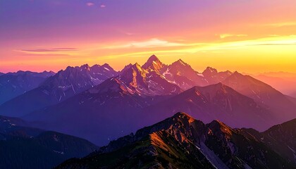 Alpine Sunset Majesty
