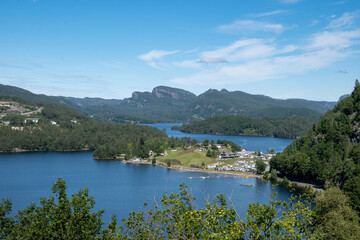 Lake and mountains in Norway