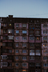 Norilsk, The north of Russia, facade of a building