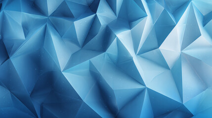 Fototapeta premium Abstract Blue Geometric Background with Sharp Edges and Depth