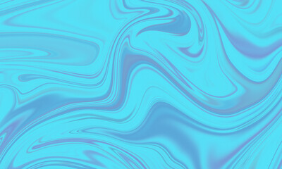 Abstract fluid marble texture in shades of turquoise and blue, elegant background design.