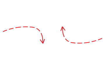 Hand drawn arrow icon vector, doodle drawn two arrow pointing up down direction for highlight and emphasize vector illustration