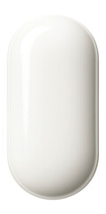 Obraz premium Oval white tablet with shiny coating