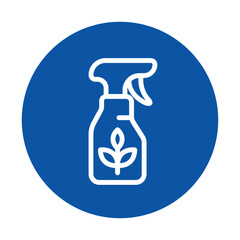 Cleaning Spray Bottle with Eco-Friendly Logo and Simple Design