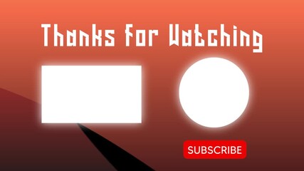 Thanks for Watching Gradient Orange Animation Subscribe for More Videos (4K)