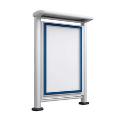 Blank Vertical Poster Stand with Modern Design for Advertising or Promotional Use in Indoor or Outdoor Settings