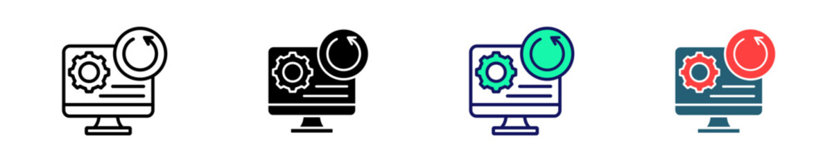 System Restore  Icon Set Multiple Style Collection
