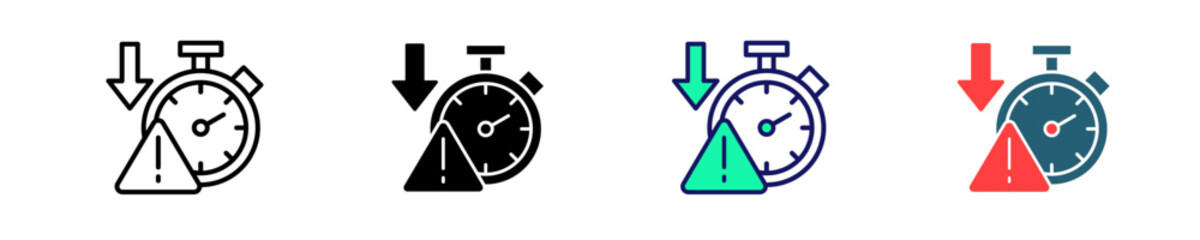 Downtime Analysis  Icon Set Multiple Style Collection
