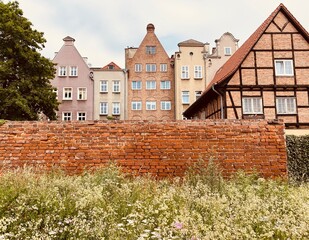 old houses in Gdansk Poland 