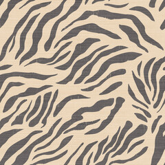 Seamless Tonal Zebra Stripe on Linen Pattern

