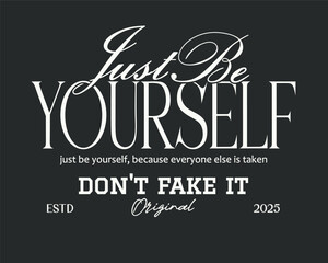 Vintage elegant motivational typography design for jersey, t-shirt, or wall art design - vector