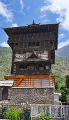 View of Kamru Fort, Was the Capital Busahr Kingdom, Kamru, Sangla, Kinnaur, Himachal Pradesh, India.
