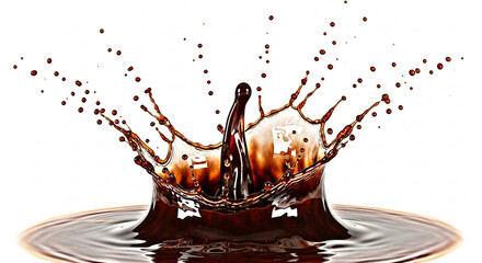 Smooth wood stain liquid splash with white background for clean and realistic design overlays