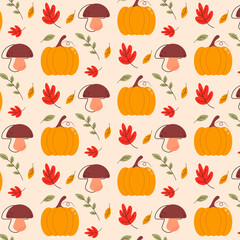 fall background with pumpkins