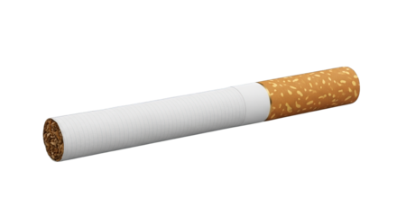 Cigarette Detail Tobacco And Filter Closeup