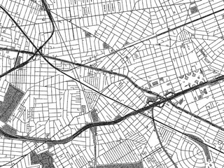 Obraz premium Urban map of Elmhurst, New_York, illustrated in monochrome with a strong grid and shaded elements.