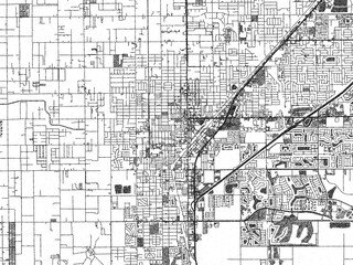 Artistic city map of Homestead, Florida, drawn in a black and white sketch-like style, ideal for posters and wall art.