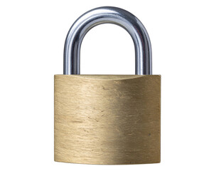 Naklejka premium Security Padlock Isolated on Transparent Background PNG