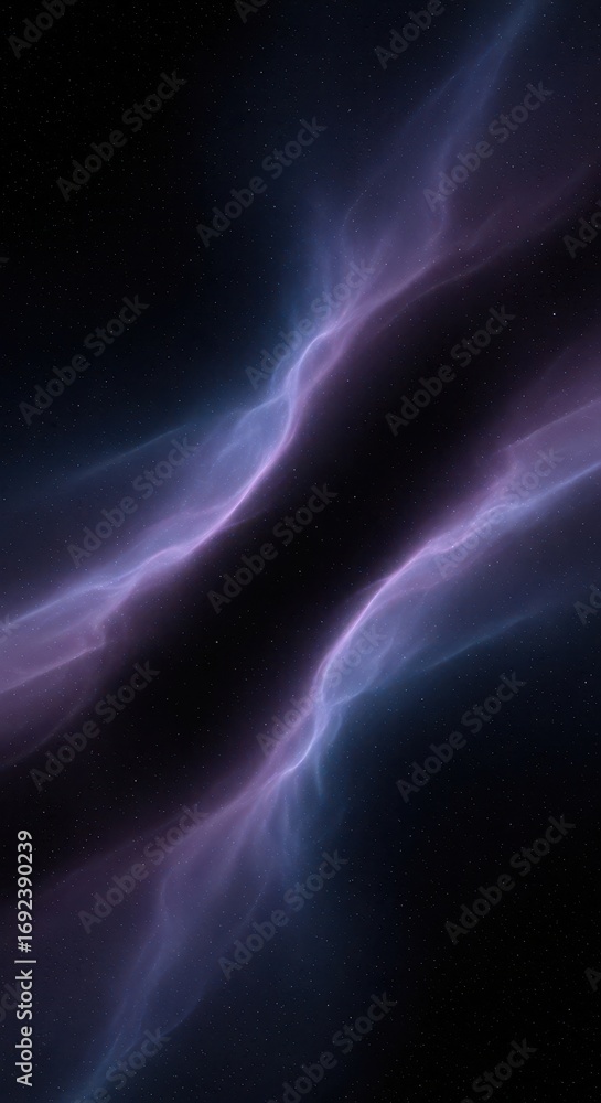 Poster nebula in deep space with stars creates a cosmic and celestial background
