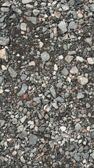 Gravel and stone chippings covering ground surface