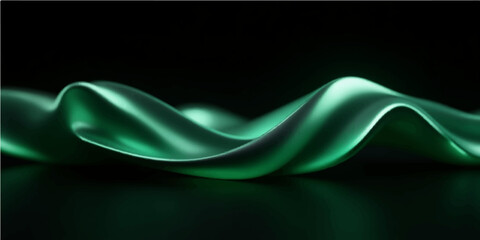 Colorful abstract smoke waves on black background with flowing light and patterns
