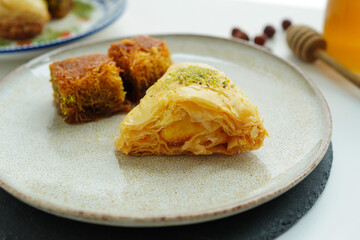 Cheese Baklava, delicious baklava stuffed with cheese 