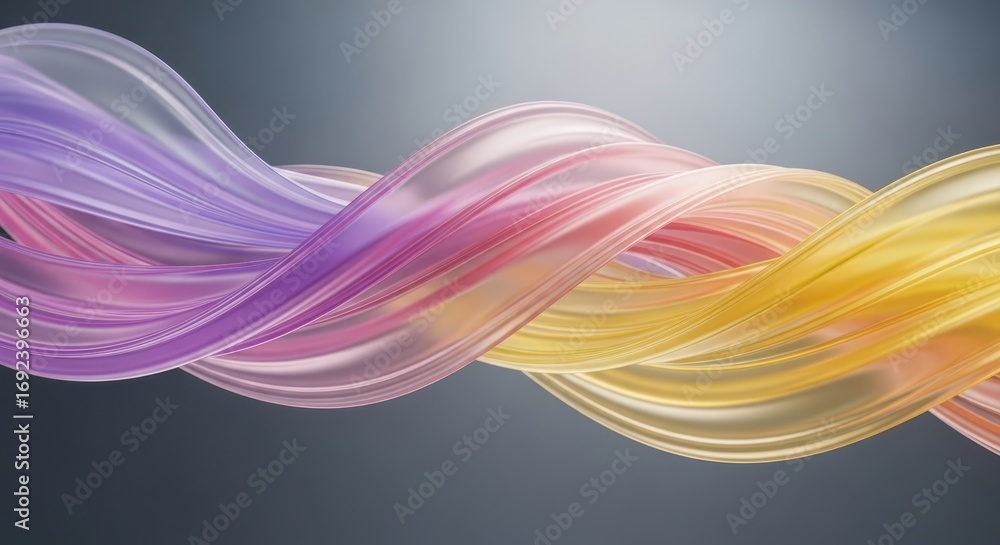 Aufkleber abstract colorful background with wavy lines and gradient effect