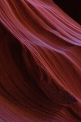 Natural sandstone curves and textures in Antelope Canyon