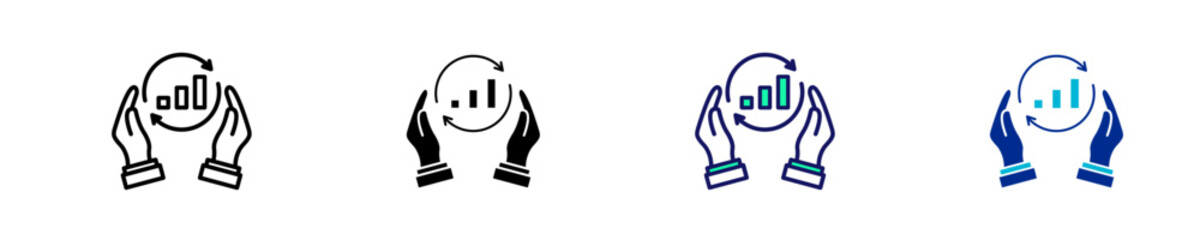 Innovation Metrics  Icon Set Multiple Style Collection