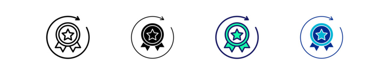 Knowledge Hub  Icon Set Multiple Style Collection