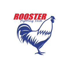 Rooster logo vector illustration, Chicken logo template design
