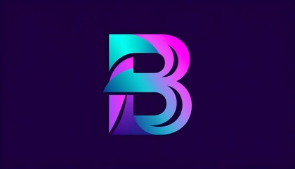 Vibrant letter B logo design