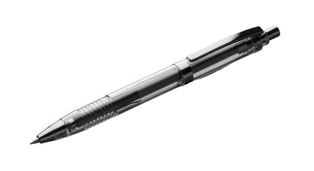 Ballpoint pen isolated on transparent background, a common writing tool used for taking notes, signing documents, and general writing tasks